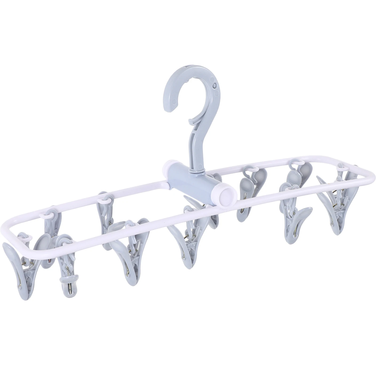 

Foldable 12 Laundry Hanger Drip Dry Hanger Shower Rod Clothesline Rack Laundry Blue Baby Delicate Storage Solution