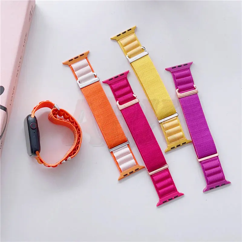 Alpine Loop Strap for Apple Watch Band 49mm 45mm 41mm 44mm 40mm 38mm for H11 W59 N8 Z59 Z8 DT8 MT8 W68 Ultra DTNo.1 DT7 Max S7