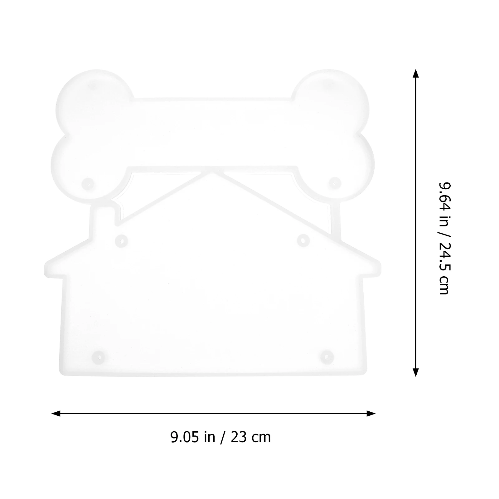 

Silicone Mold for DIY Door Sign Craft Accessories Epoxy Resin Jewelry Molds Smooth Finished Decorative Projects Tag Making Kit