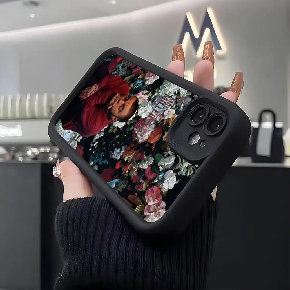 

Singer M-Mac Circles Miller Phone Case For IPhone Air 17 Pro Max 16 E 15 14 Pro Max 13 12 11 Mini Plus Soft Silicone Black Cover