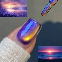 MIANEL 10ML 2026 Nuevo Esmalte de Uñas en Gel Efecto Ojo de Gato Nebulosa de Orión, Fórmula Magnética Única de Doble Brillo Dinámico de Cristal para Arte de Uñas