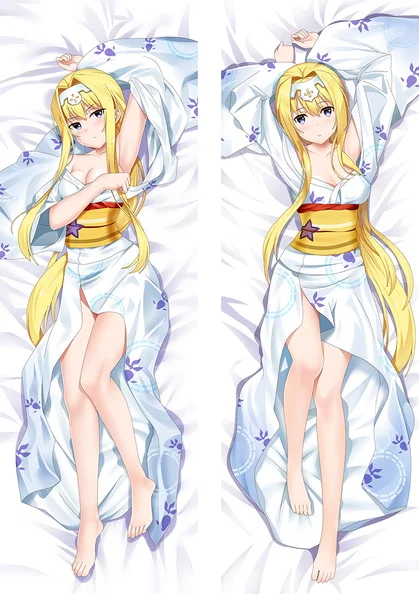 60x180cm Japamese Anime Sword Art Online Yuuki Asuna Pillow Case Shingeki No Kyojin Dakimakura Decorative Cushion Cover Otaku