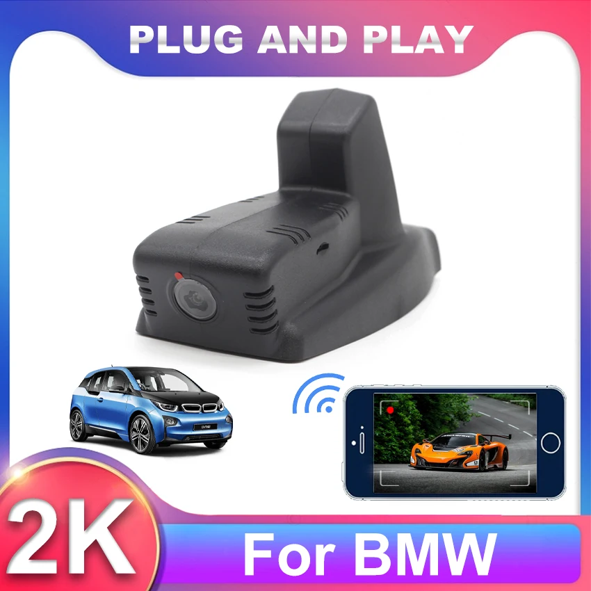 

New Plug And Play HD 1600P WIFI Car Dvr Dash Cam Car Camera For BMW I3 I01 2013 2014 2015 2016 2017 2018 2019 2020 2021