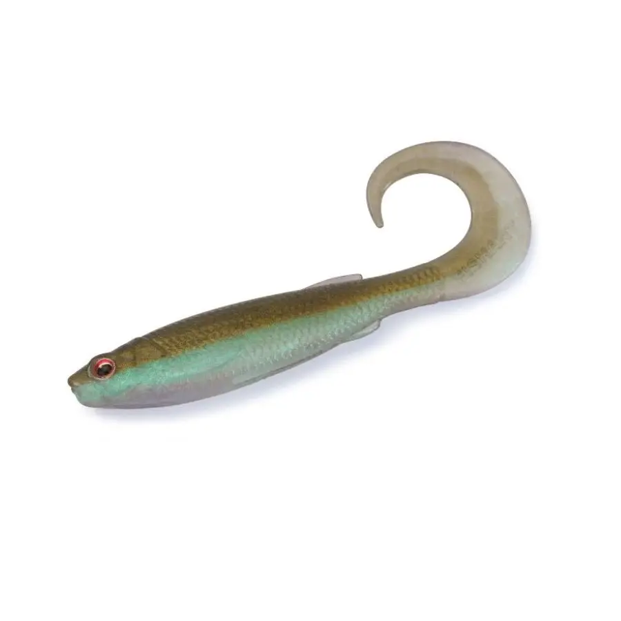 Fishant Curly Tail Sinking Soft Lures, 2.5"/2.8" Lifelike 3D Eye Worm Lure for Finesse Fishing Mandarin Bass Texas Drop Shot Rig view 6