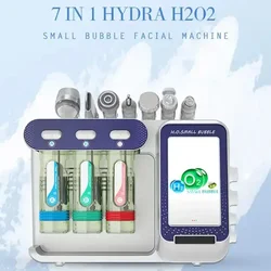 Newest 7 In 1 Hydro H2O2 Small Bubble Facial Machine Oxygen Dermabrasion Facial Machine Skin Rejuvenation Aqua Peel Machine