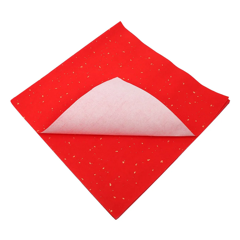 60 ورقة أحمر فو حرف ورقة فارغة ورق الأرز لكتابة الخط مهرجان الربيع ديكور المنزل نافذة الباب الجدار الديكور #4