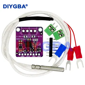 MAX31865 PT100 a PT1000 Scheda convertitore da RTD a digitale Modulo amplificatore sensore termocoppia di temperatura 3.3V/5V per Arduino