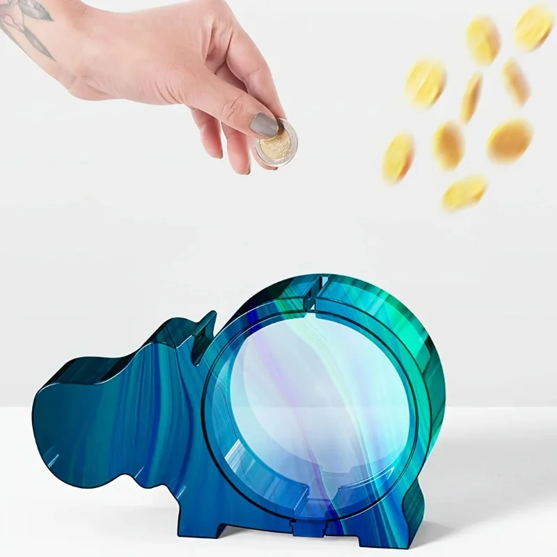 

1 шт. копилка, смоляная форма для хранения слона, бегемот, свинья, силиконовая форма, зажим для монет, форма для ювелирных изделий из смолы, форма для эпоксидной смолы