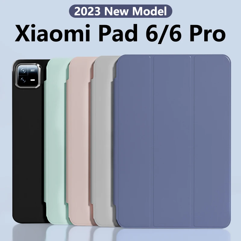 For Xiaomi Pad 5 Case for mi pad 5 5 Pro Case Mi Pad 6 Case Auto Wake up and Sleep Silicone Cover Funda Support Charging