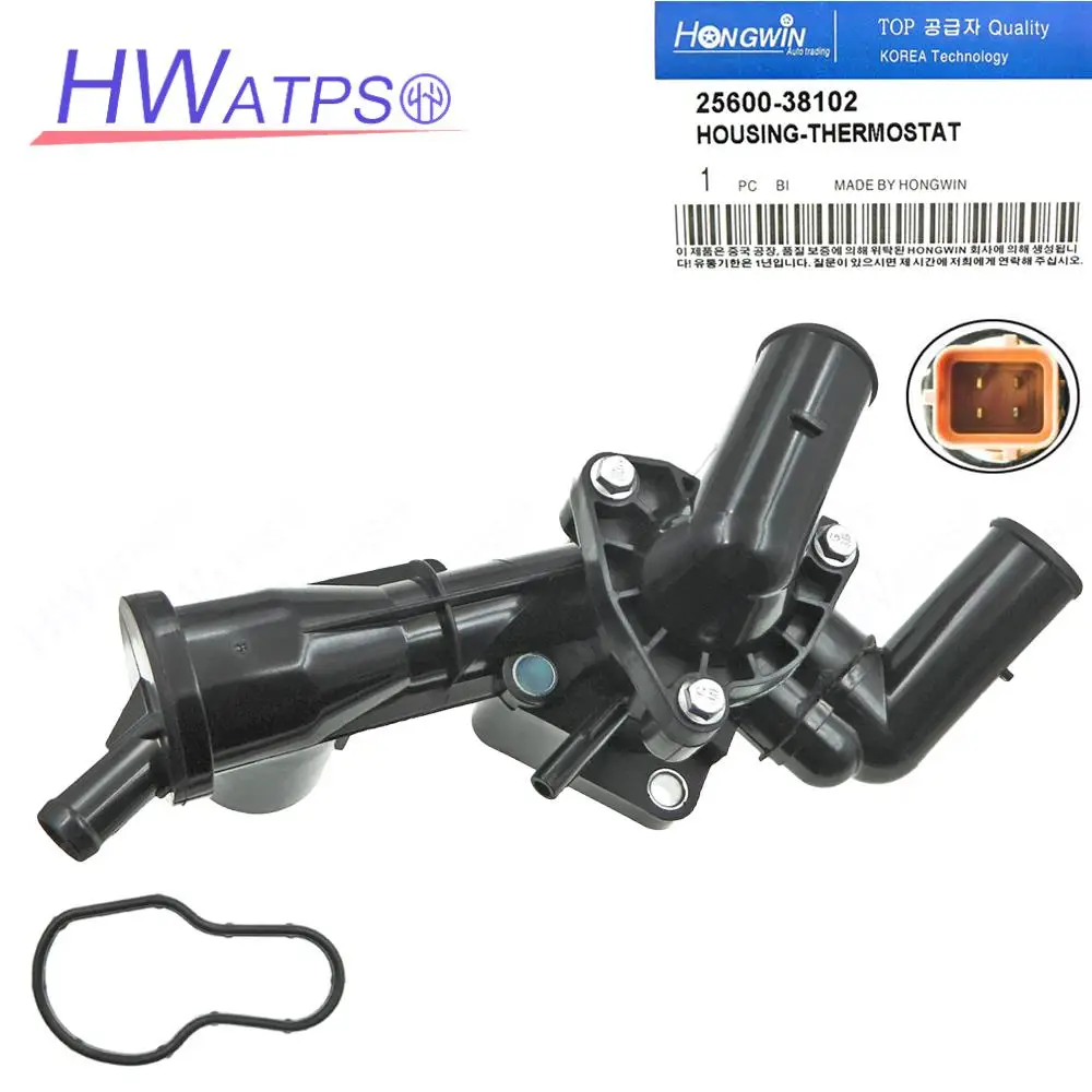 HONGWIN Engine Coolant Temperature Control Assembly Thermostat Housing For Hyundai Sonata Kia Optima 25600-38102 2560038102