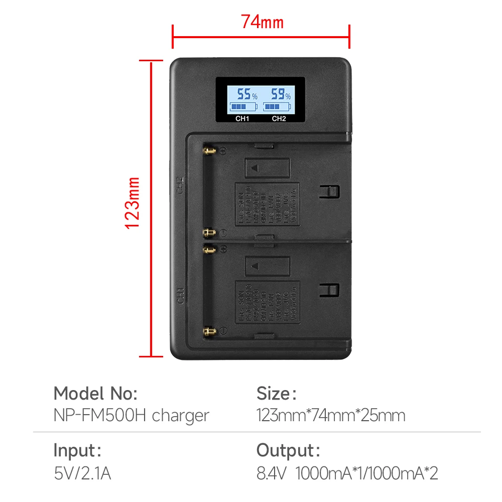 PALO NP-FM500H 500h 7.4V 2000mAh 1 pcs li-ion camera battery for SONY a200 a200k a200w a300 a350 a450 a500 a550 a700 a850 a900