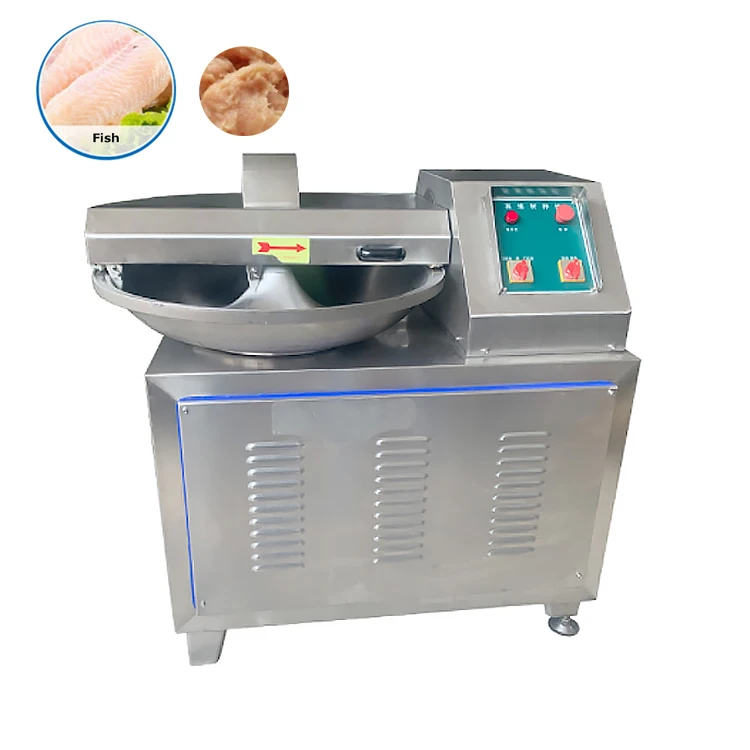 Meat bowl cutter and mixer meat chopping mixing?machine meat chopper 6 blade