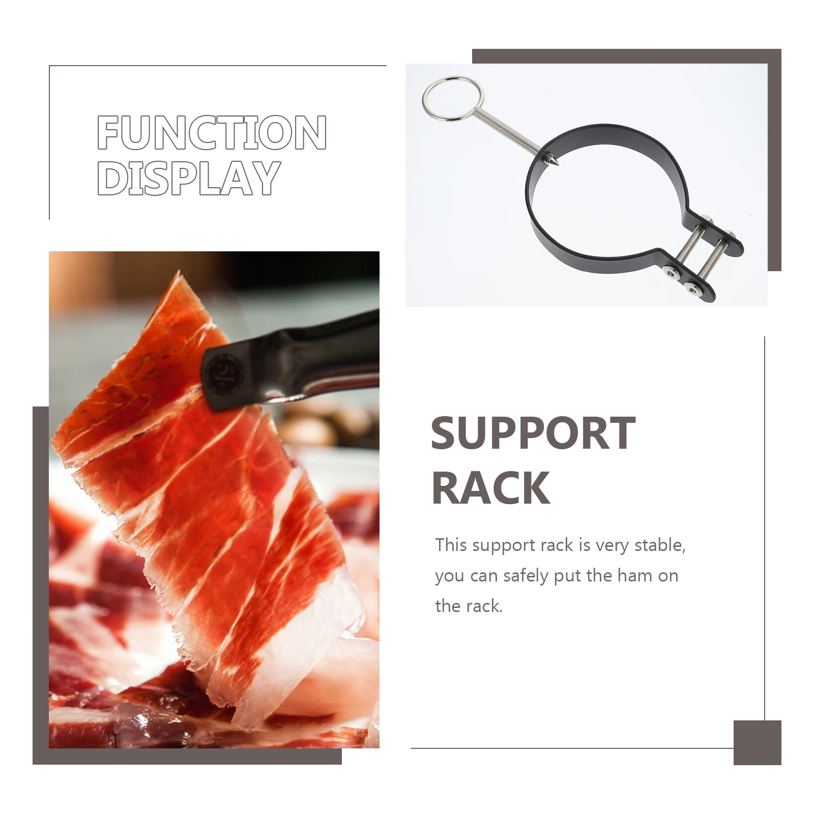 1Pcs Creative Ham Holder Strong Iron Build Simple Assembly for Parties Banquets Home Use Spanish Ham Fixing Stand - Image 6