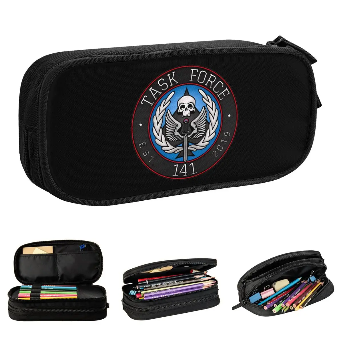 

Call Of Dutys Game Pencil Cases Fun Pen Box Bag Girl Boy Large Storage Students School Zipper Pencilcases