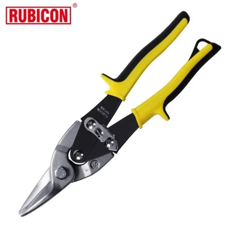 Aviation Scissors Stainless Steel Left Cut Tin Snips 10 Inch Metal Plate Shears Heavy Duty Aircraft Cutting Tool for DIY