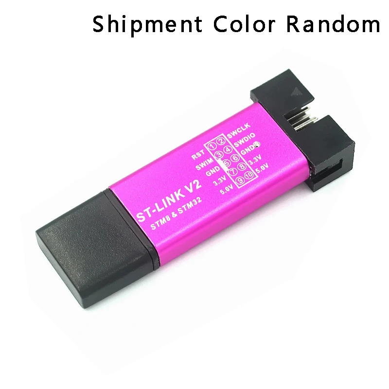 ST-Link STM32F103C8T6 STM32F103C6T6 ST-Link V2 Mini STM8 STM32 Simulator Download Programmer Programming With Cover DuPont Cable
