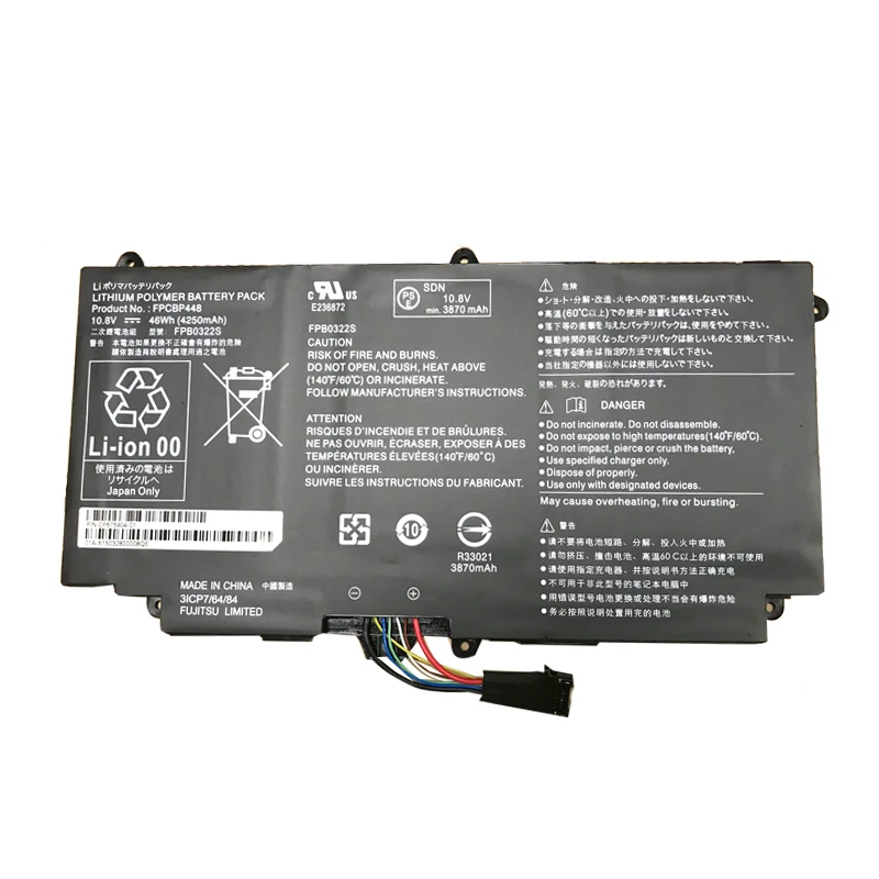 Imagem -02 - Lmdtk Novo Fpcbp448 10.8v Bateria do Portátil para Fujitsu Fpb0322s 46wh Q775 Q736 Q737 Cp67590401