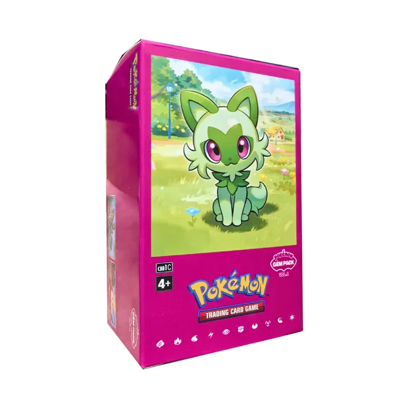 2025ใหม่อัญมณีแพ็คไม่ต้นฉบับVol.1 Pokemonการ์ดภาษาอังกฤษรุ่นTrading PTCGกระเป๋ากล่องไม่มีCbb1C Pikachuการ์ดมของขวัญ