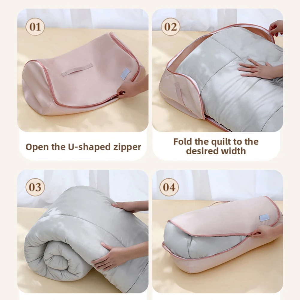 

Multifunction Large Capacity Round Quilt Storage Bag Large Opening Multifunctional Storage Bin For Bedroom