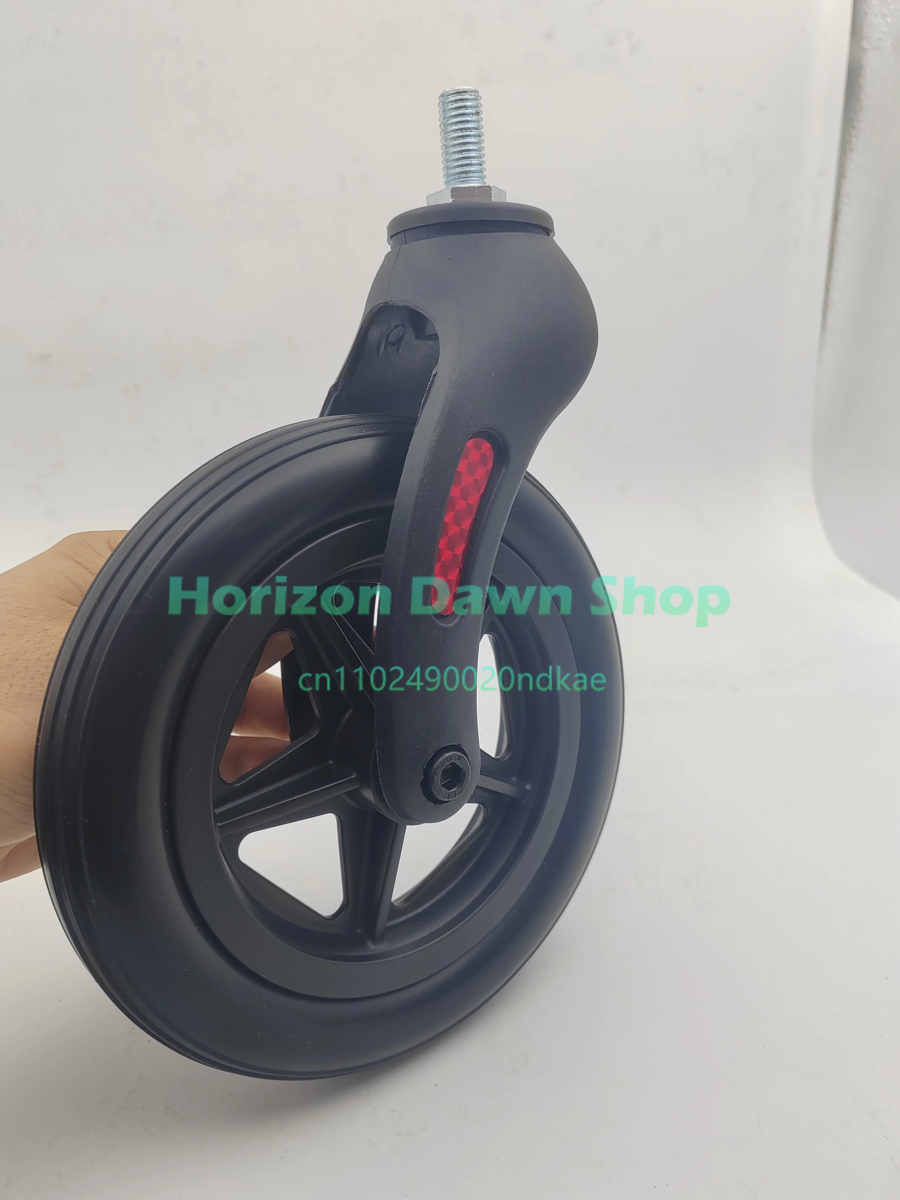 Electric Wheelchair Front Wheel Accessories 7-inch Wheel Composition Set Plastic and Aluminum Alloy Front Fork Universal Wheel