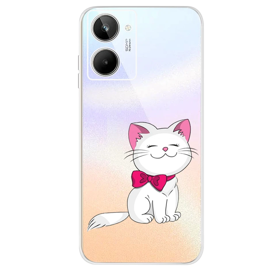 For Realme 10 4G Case Colorful Painted Cover Soft Slim Fundas Phone Case For Realme10 Pro+ Realme 10 Pro Plus Cover Coque Bumper