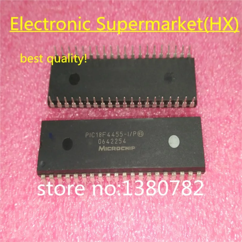 

Free Shipping 5pcs/lots PIC18F4455-I/P PIC18F4455 DIP-40 100% New original IC In stock!