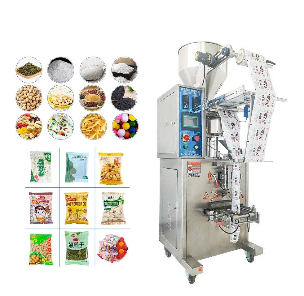 Vertical automatic sunflower seeds peanut sachet granule packing snacks nuts pouch pistachio peanuts bag grain packaging machine