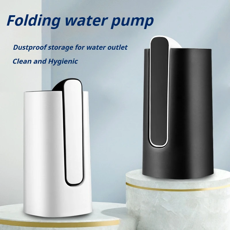 Elektrische faltbare Wasserpumpe, wiederaufladbar, für Büro und Zuhause, tragbare Eimer-Wasser-faltbare Wasserpumpe