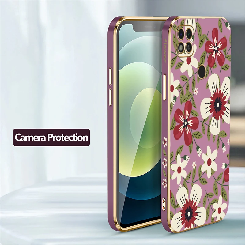 سيليكون لينة بولي TPU جراب هاتف ل Xiaomi Redmi A3 A5 A1 A2 زائد 14C 12 12C 13C 5G 13 تصفيح للصدمات زهرة طباعة غطاء