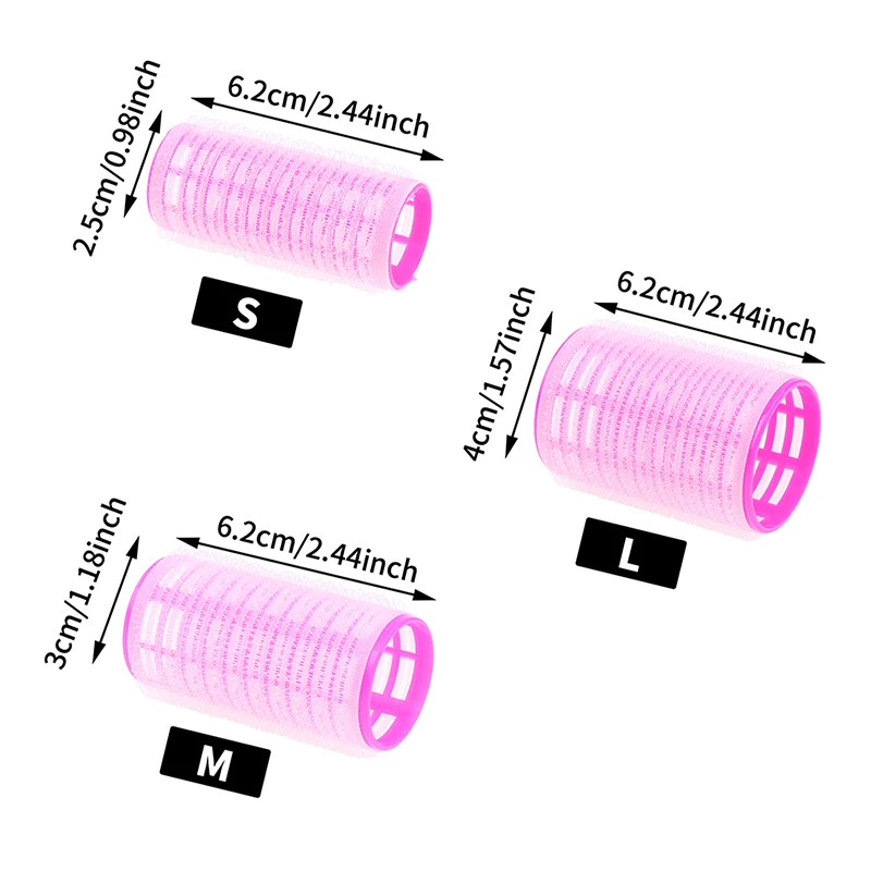 Hair Rollers Self Grip Hook Hair Curlers Hair Roller Heatless Hair Bangs Volume Salon DIY Hair Dressing Curlers Styling Tools