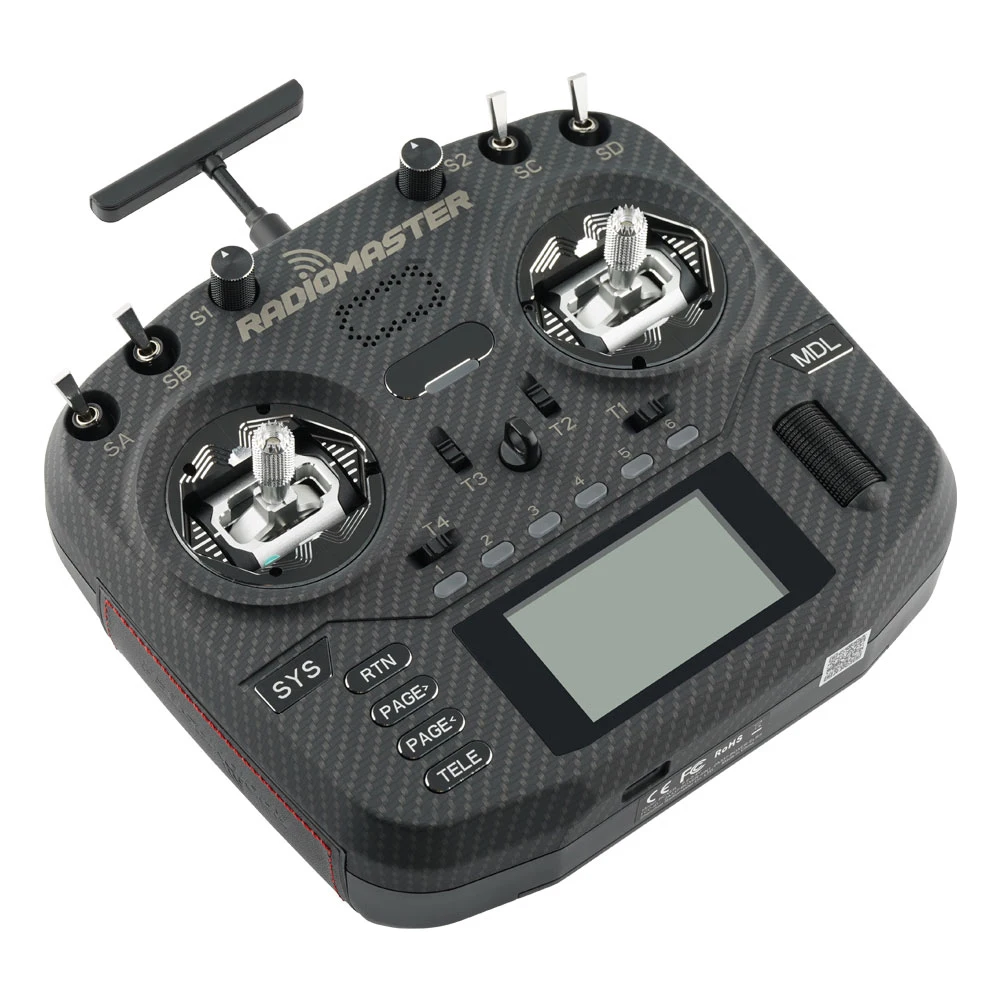 RadioMaster Boxer Max CNC Carbon Fiber With AG01 Hall Gimbals ExpressLRS 2.4G 16ch Transmitter Remote Control