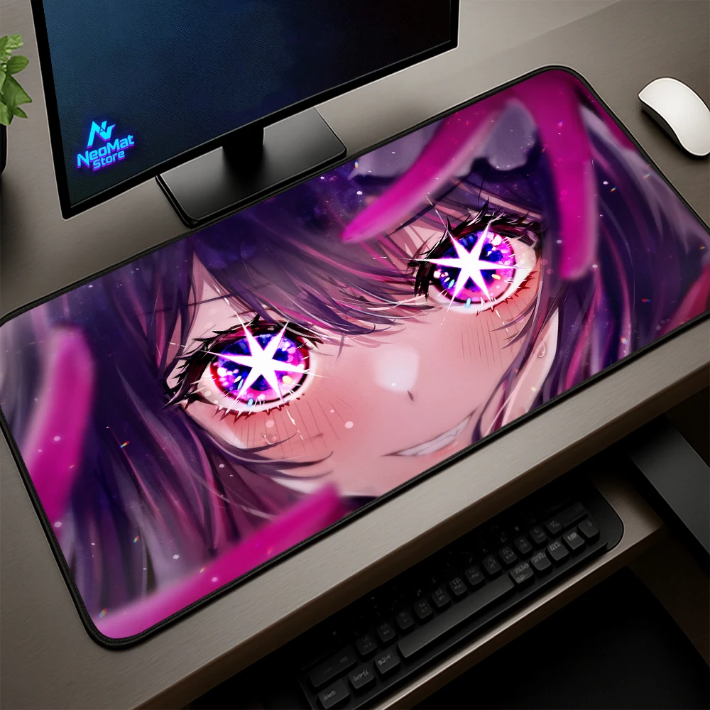 

Anime Mouse Pads Girl Office Decor Game Mouse Pad Gaming Mat 90x40 4mm Desktop Accessories Desk Extender Japanese Playmat for Pc
