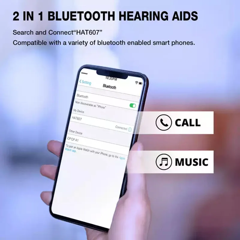 Digital Bluetooths  Hearing Aid For Seniors Mini ITC ITE Invisible Hear Deaf-aid Amplifier Bone Conduction Rechargeable Bte Aids