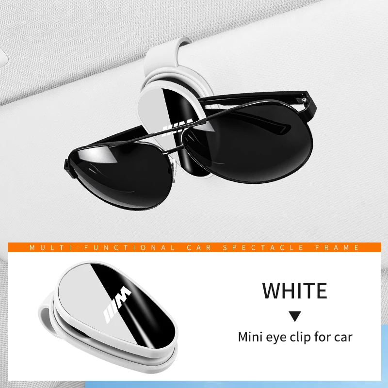 

New Car Logo Visor Glasses Storage Sunshade Fastener Clip Auto Accessories For BMW M E30 E39 E46 E90 E93 E60 F10 M5 M6 M7 X4 X5