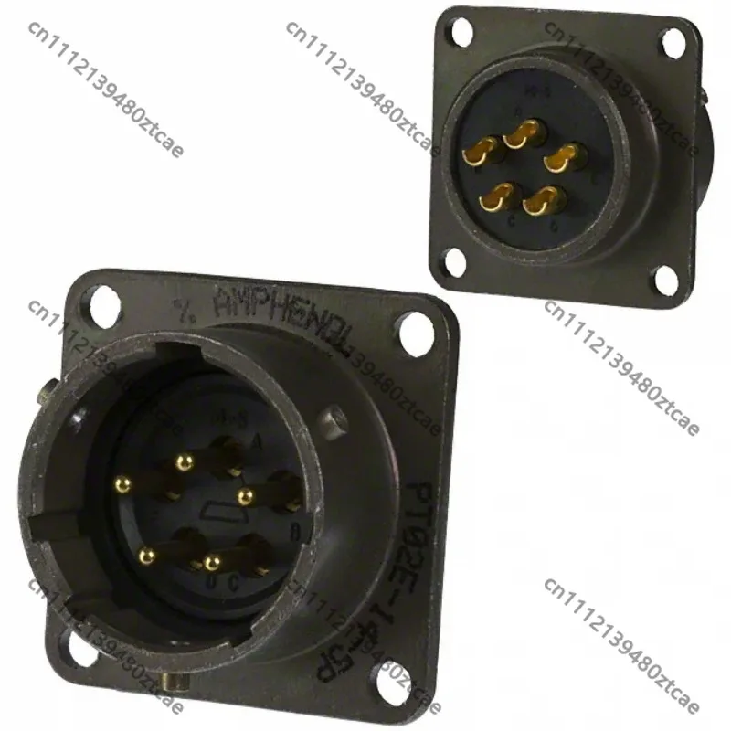 Circular Connector Base PT02E-14-5P, Compact Aviation Plug Housing For Electronic Control Cabinet Circuit Replacement