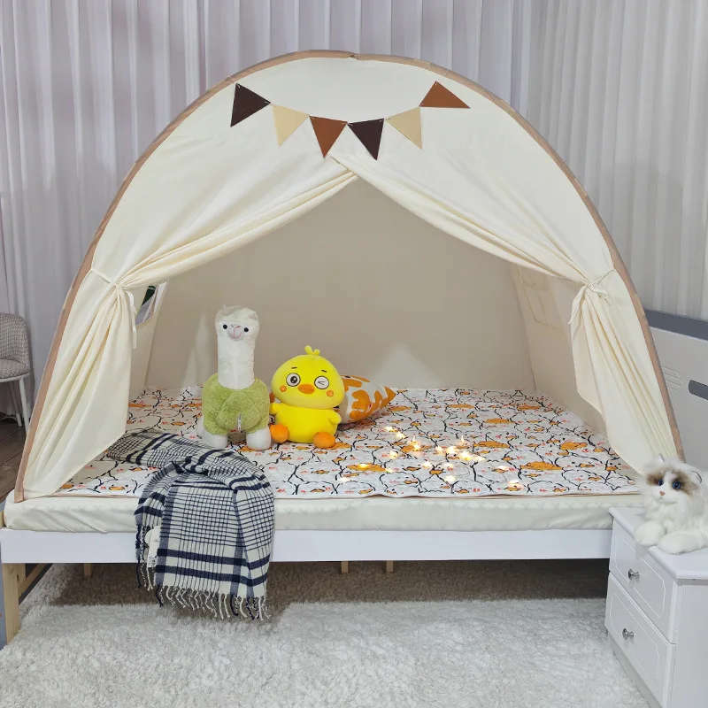 Indoor Floor Bed Kids Tent Play House Children Bed Tent Kids Play Tent Large Size Girls & Boys House Bedroom Privacy Space Sleep