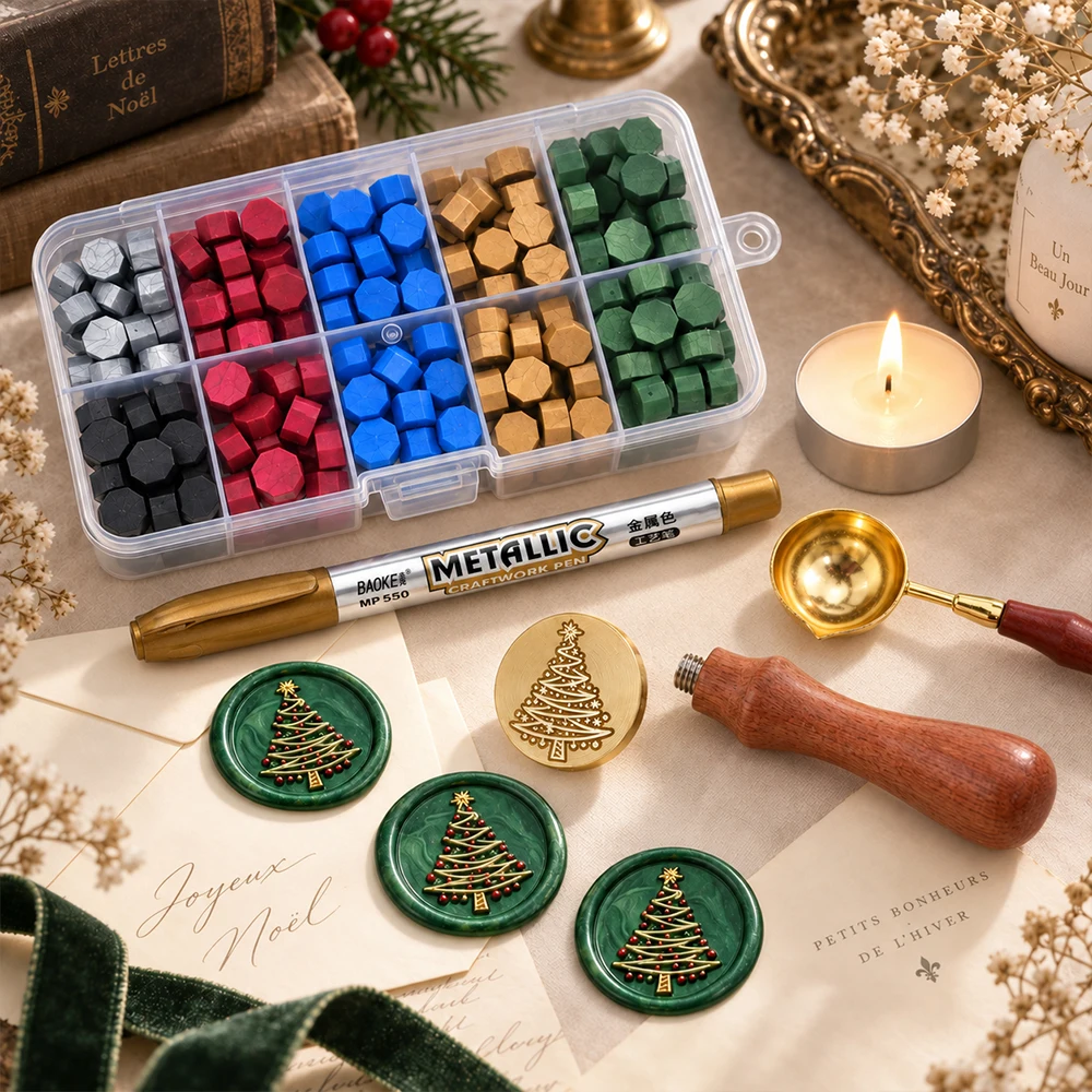 Kolorowy zestaw do tworzenia p – Wax Seal Stamp Set recenzja i cena