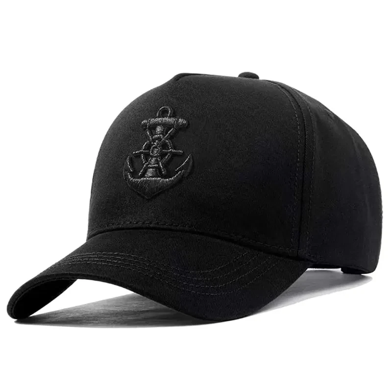 1piece Unisex Anchor Embroidered Baseball Cap Outdoor Adjustable Sunscreen Leisure Hat Spring Autumn Travel Tourism Vacation