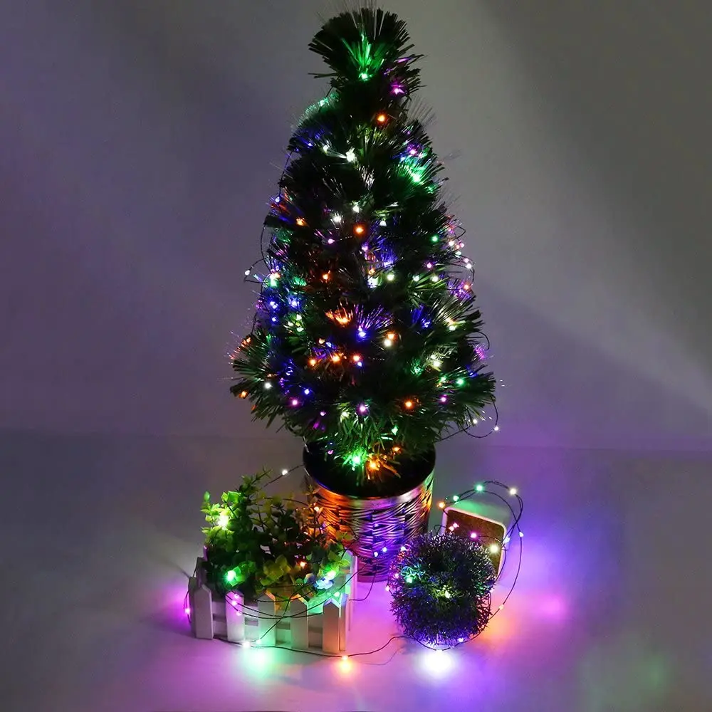 50M-200M Lichterketten Weihnachten Girlande LED Grün Draht Fee Licht Für Outdoor Neue Jahr Weihnachten Baum hochzeit Party Dekoration – Detail 7