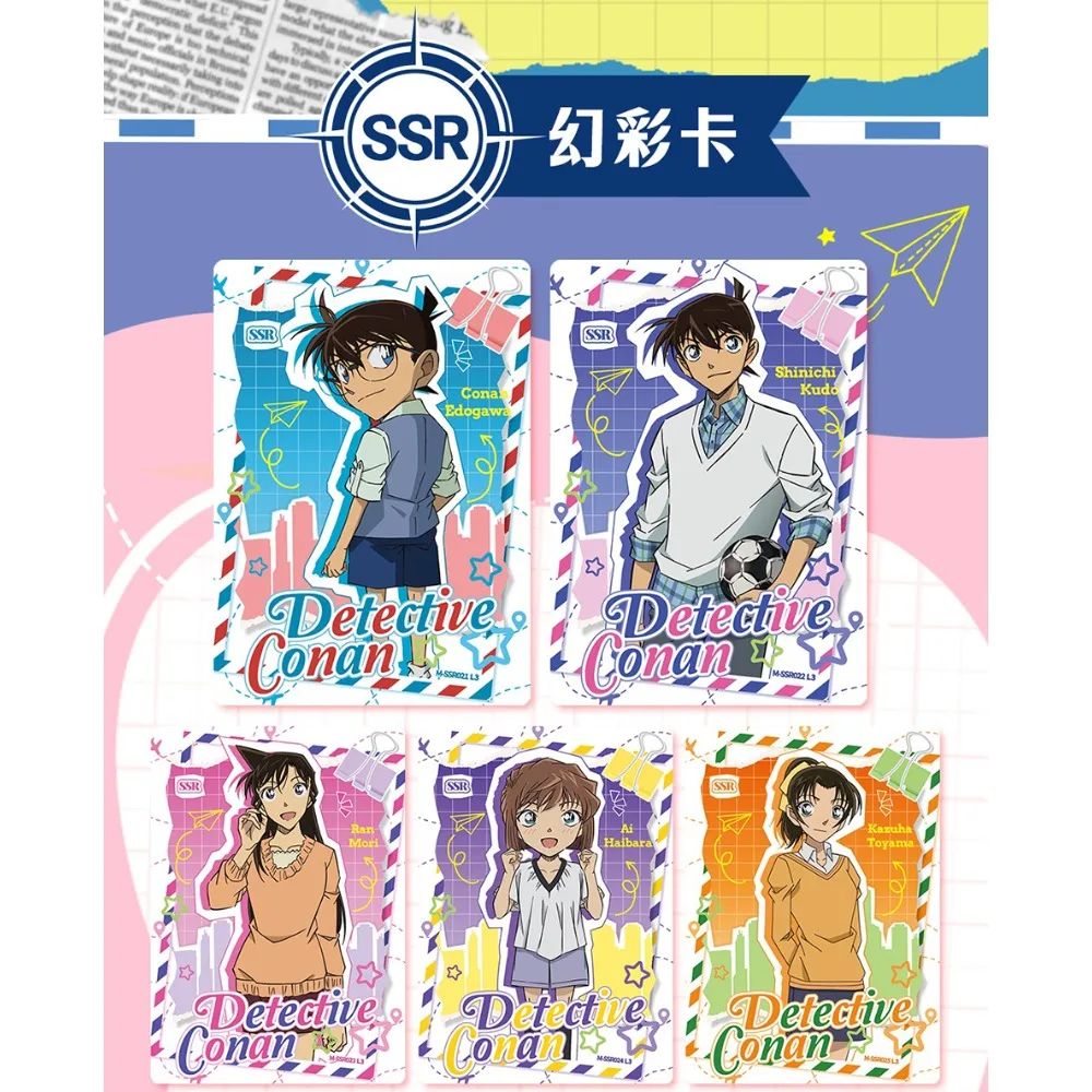 KAYOU – cartes de Collection de détective Conan authentiques, personnages d'anime Kudou Shinichi, cartes de scène classiques, cadeaux créatifs uniques