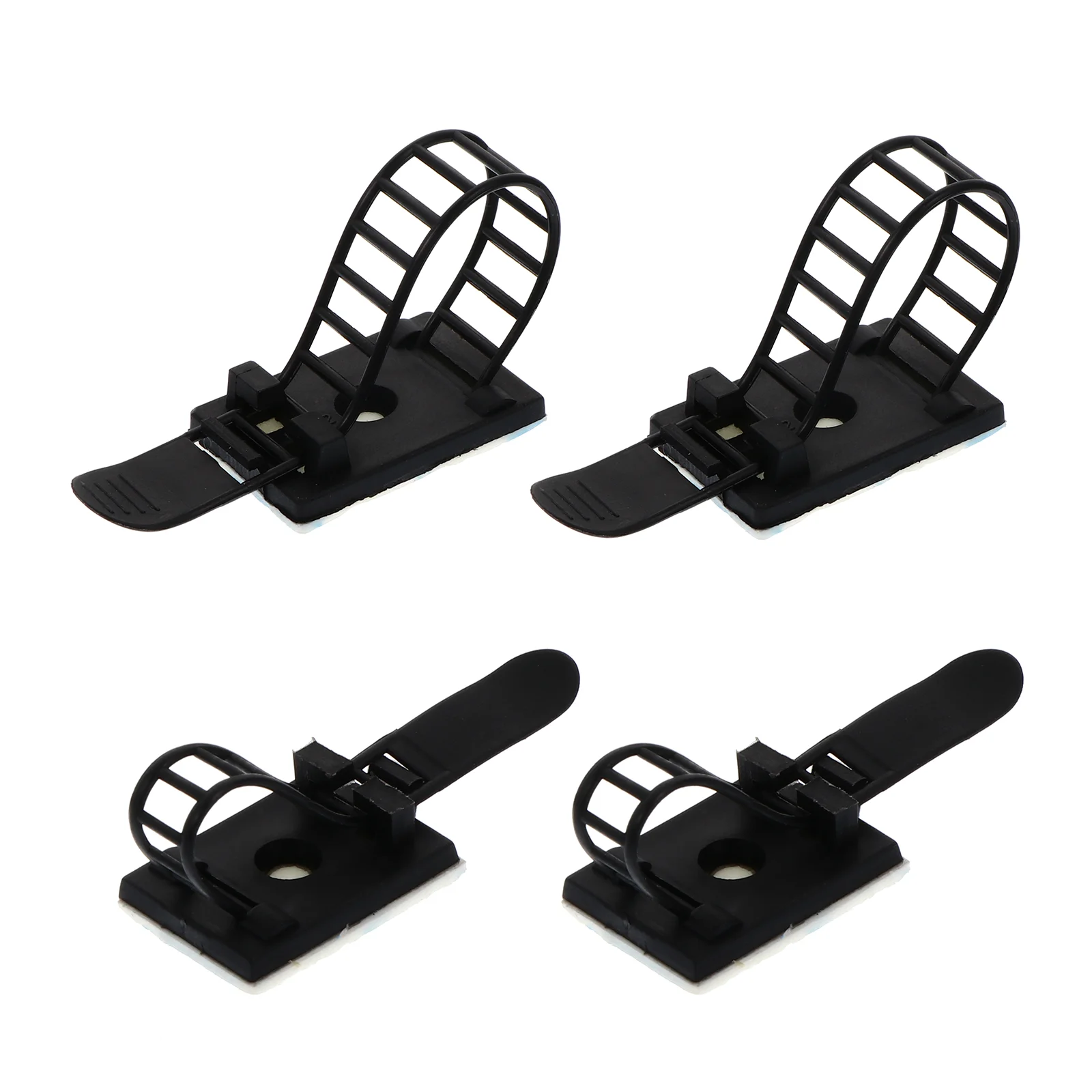 

50 Pcs Cable Tie Cord Management Clamp Clips Adjustable Nylon Ties Organizer Wire Clamps Self-adhesive Straps The