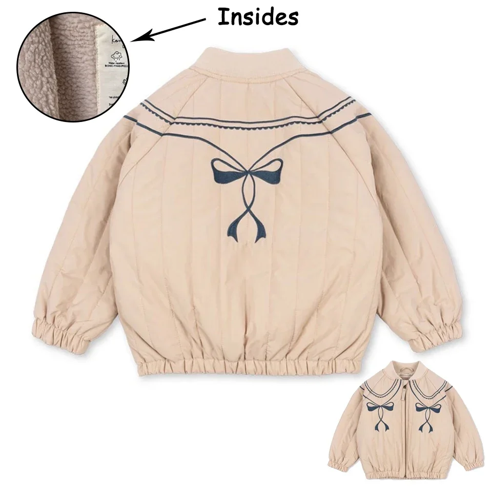 25Winter KS Peuter Meisjes Pailletten Warme Katoenen Fleece Jassen Kinderen Lamswollen Jas Jongens Borduren Jas Kinderen Bovenkleding Kleding - afbeelding 2