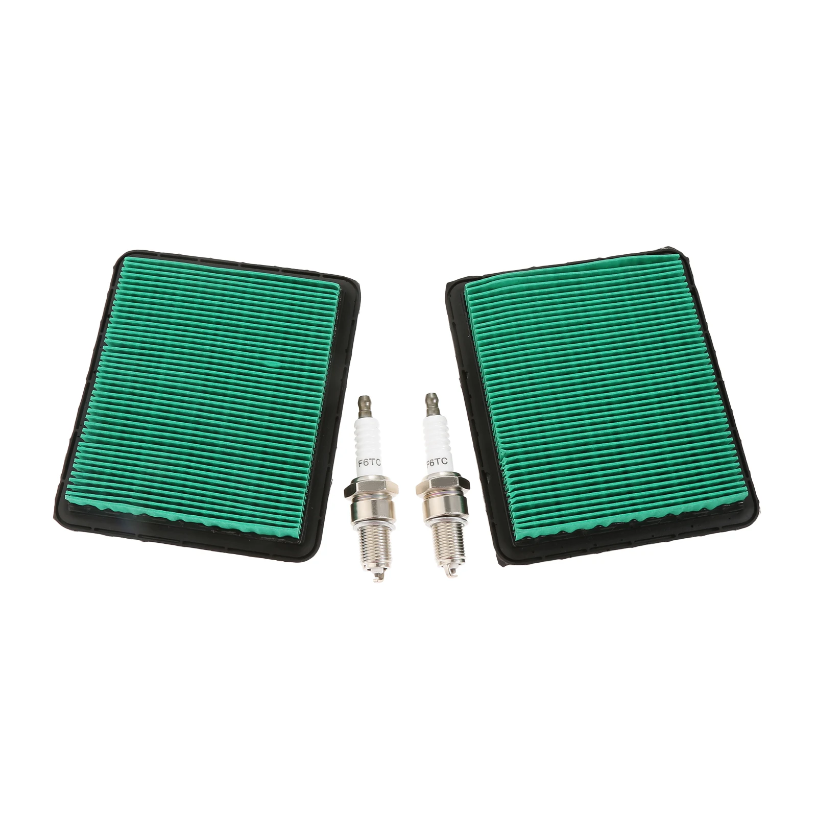 2pcs Lawn Mower Air Filters with 2pcs Spark Plugs Fit for HONDA Gc160 Gcv160 Gc190 Gcv190 Gx100 Gc135 Gcv135 Small Engine