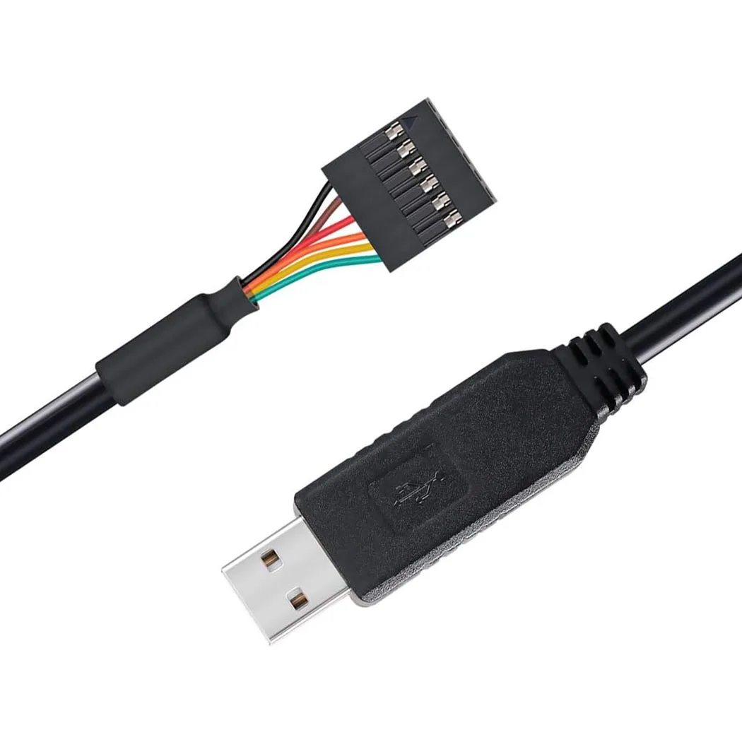

USB to TTL Serial 5V Adapter Cable with FTDI FT232RL Chip 6 Pin Female Socket Header UART IC Windows 11 10 8 7 Linux MAC OS