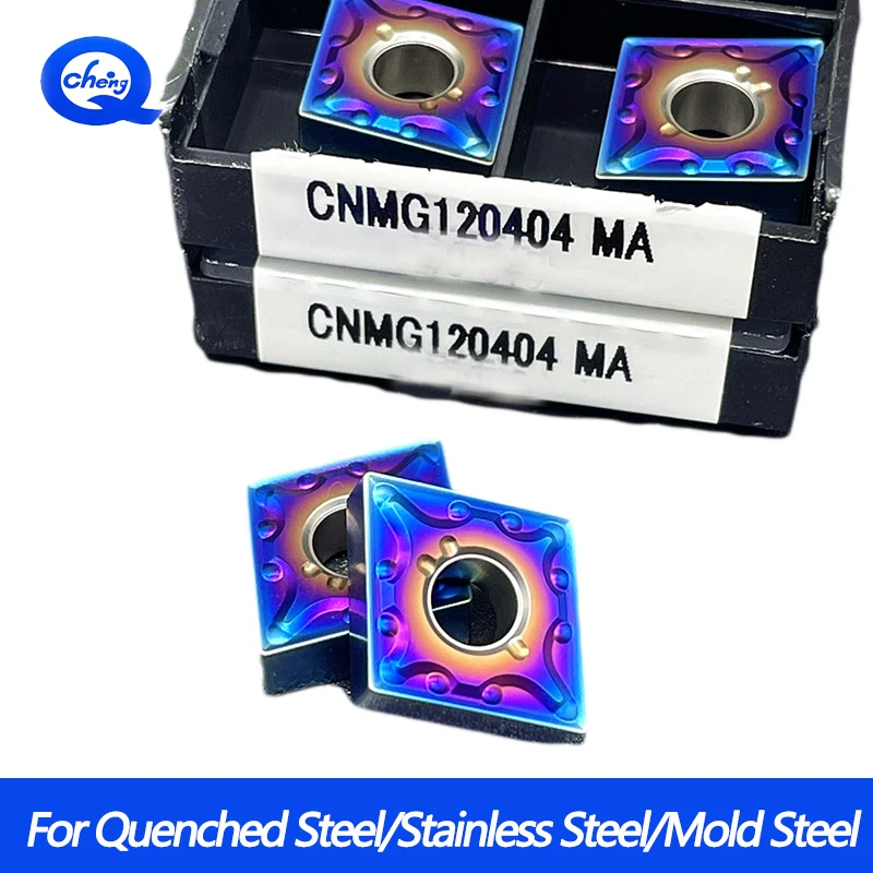 

CNMG120404 MA CNMG120408 MA High Quality Carbide Turning Tool Blue Flame Series CNC Milling Blades CNMG 120404 Cutting Insert