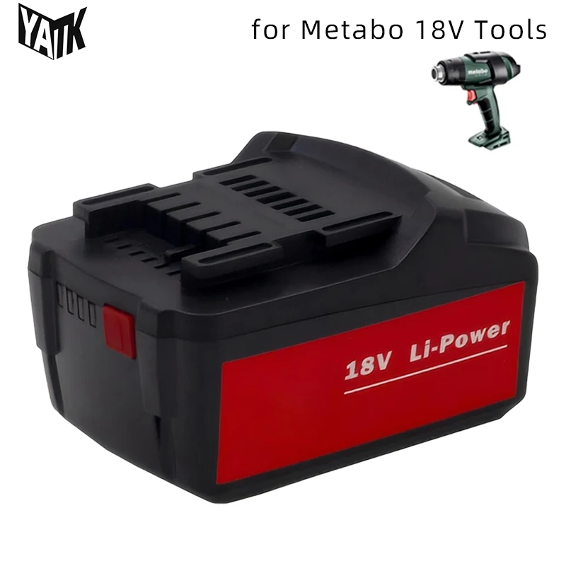 

Replacement for Metabo 18V Wireless Tools Battery 6000mAh Rechargeable Li-ion Cells with Indicator SC30 ASC30 ASC55 Li-Power