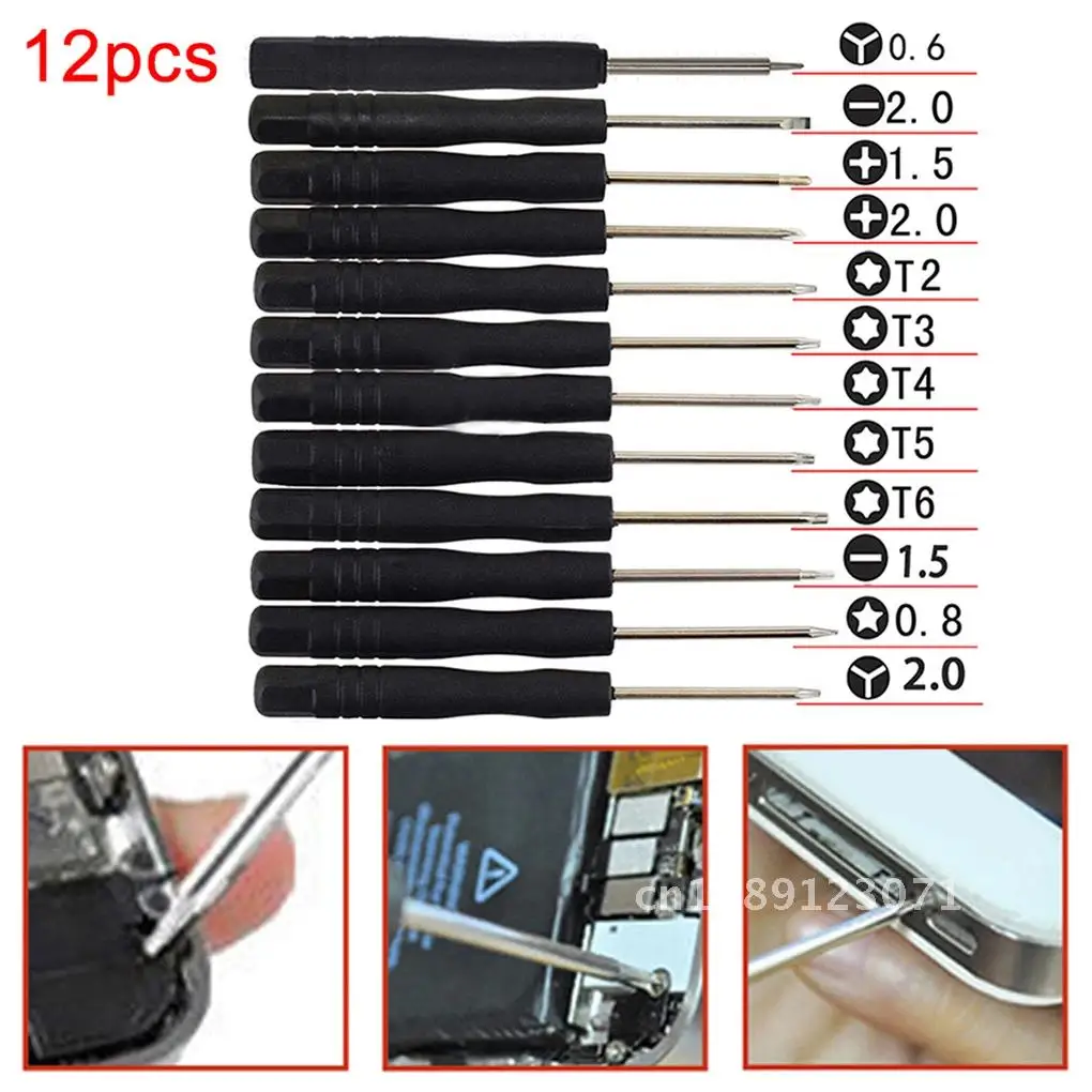 

12pcs Magnetic Precision Screwdriver Set Mini Multi-Function for iPhone Smartphone Tablet Repairing Tools Set