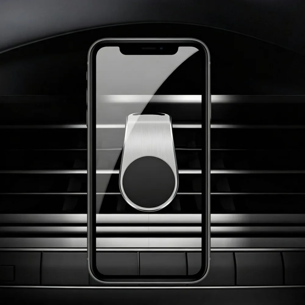 Suporte Magnético para Celular de Carro com Fixação na Saída de Ar para iPhone 15 e Samsung