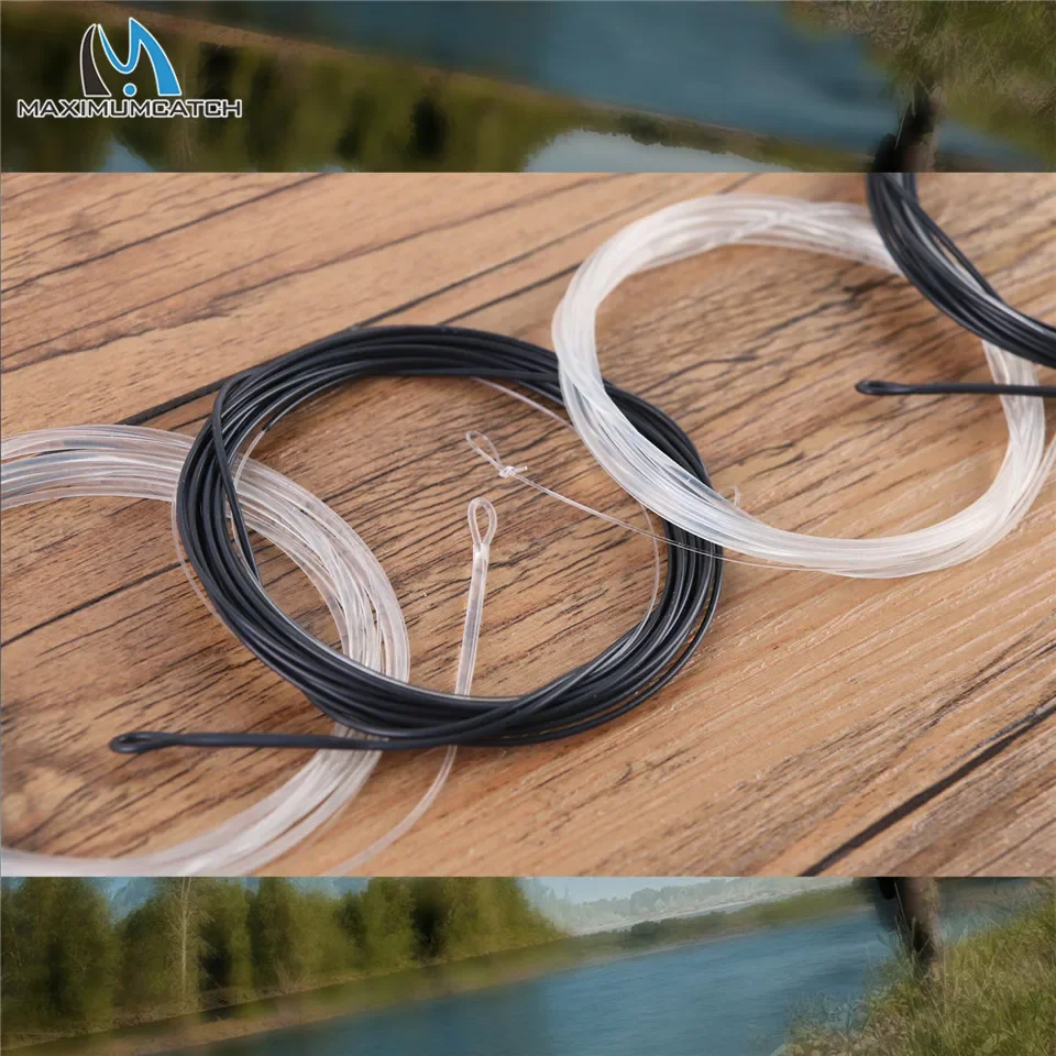 MAXIMUMCATCH PolyLeader Fly Fishing Line 2pcs 7-10ft 12-25lb Mono Core with Floating/Sinking Tips (3-6ips) Fishing Line