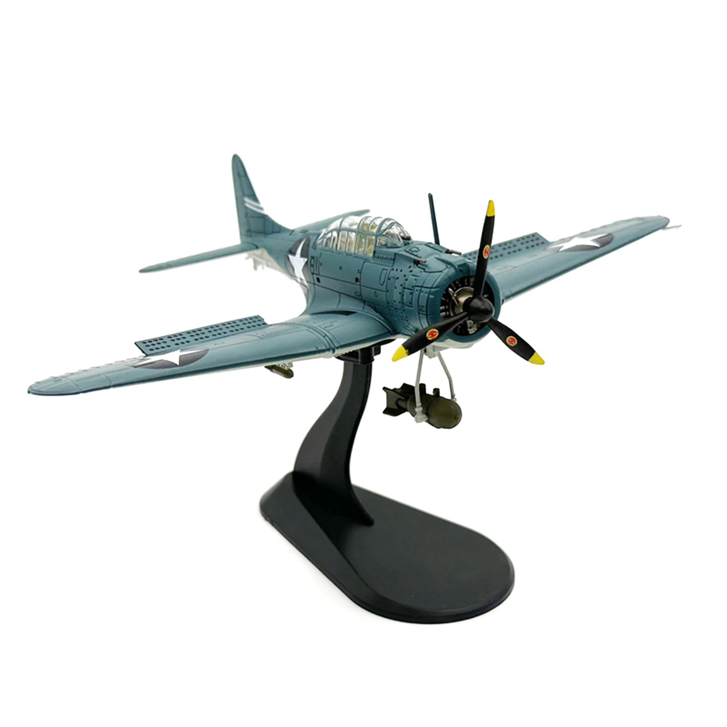 1: 72 WLTK WW2 US SBD fighter model (Midway Battle Best) cockpit closed state Half alloy collection model